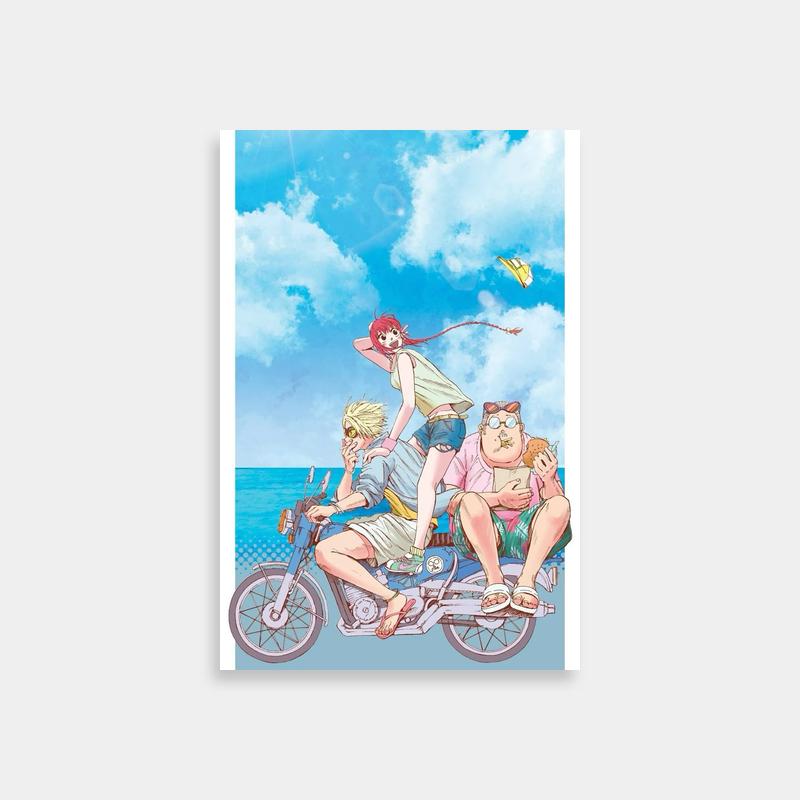 Shin Poster - Sakamoto Days Anime Poster with Motorcycle Scene