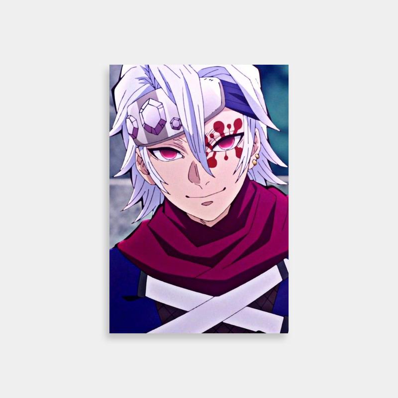 Tengen Uzui Demon Slayer Blood Stained Poster - Anime Art