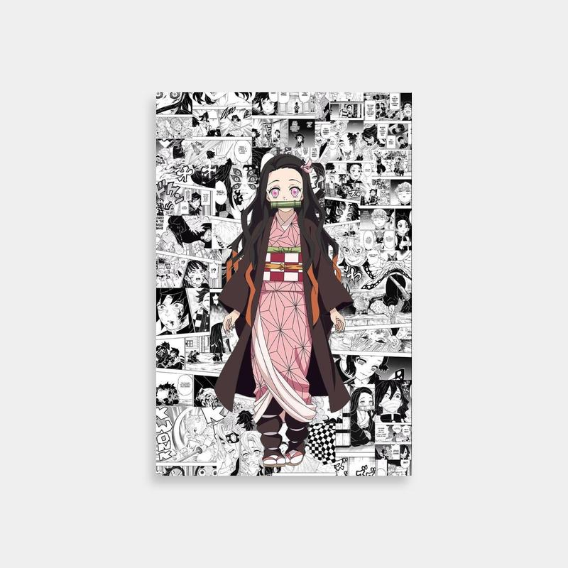 Nezuko Kamado Anime Poster - Demon Slayer Wall Art
