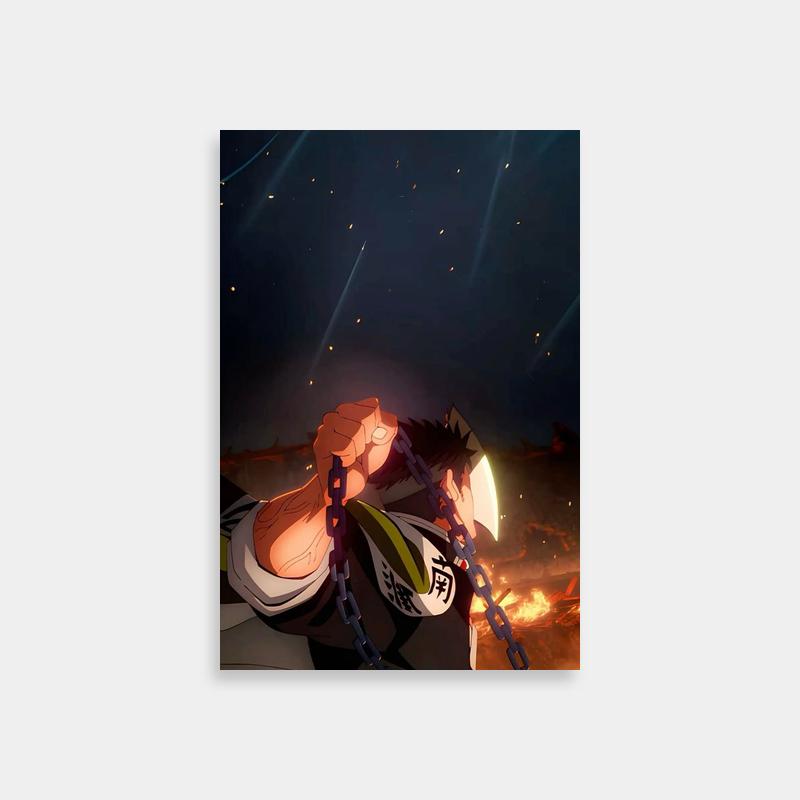 Gyomei Himejima Demon Slayer Poster - Skyward Gaze Art