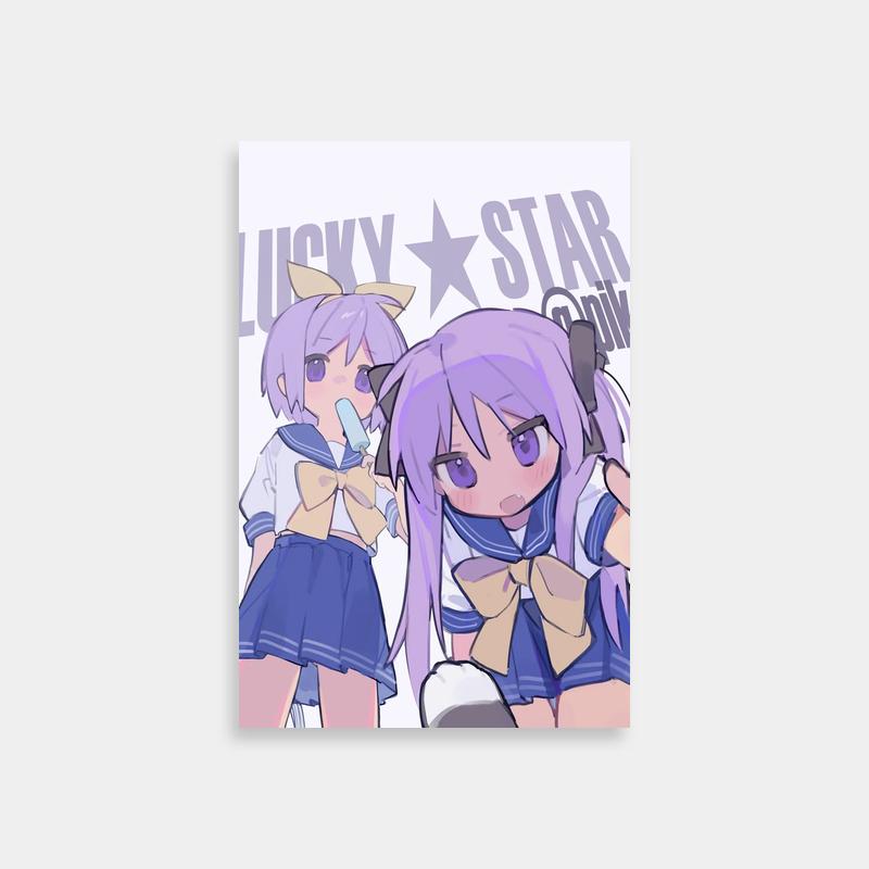 Kagami Hiiragi Lucky Star Anime Poster - pika_p1ka_ Art