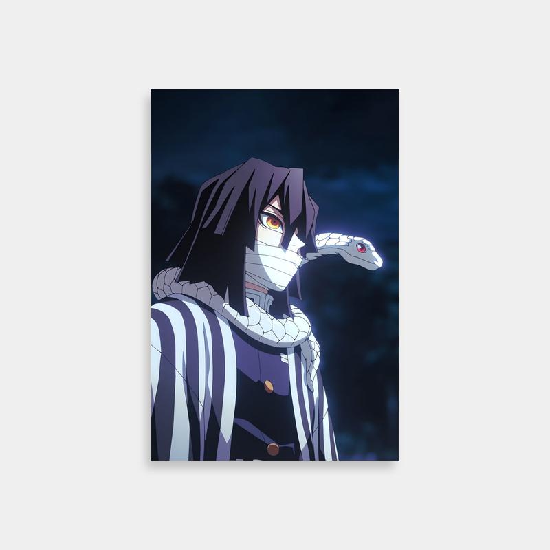 Obanai Iguro Demon Slayer Anime Poster - Snake Handler