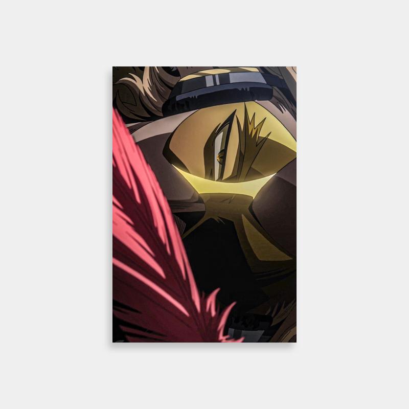 Hawks My Hero Academia Wall Art - Red-Haired Character Close-Up