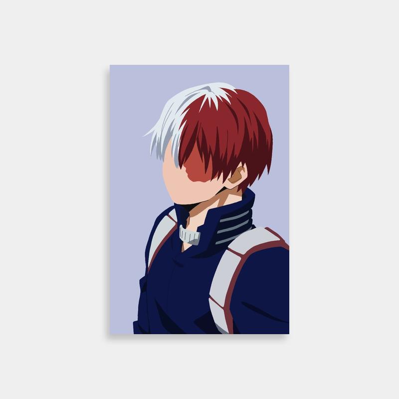 Shoto Todoroki Dual-Colored Hair Poster - My Hero Academia