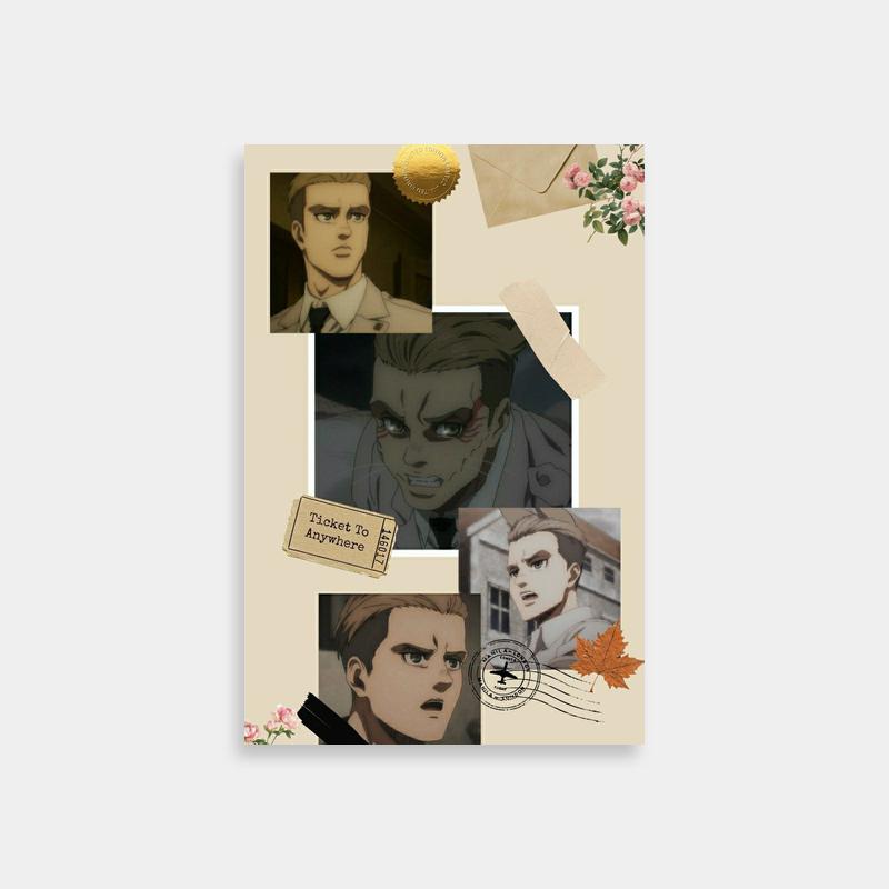 Floral Porco Galliard Attack on Titan Character Art Print