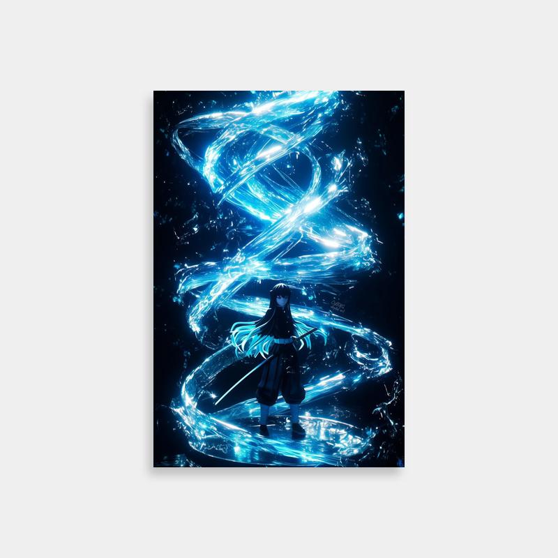 Muichiro Tokito Demon Slayer Hashira Poster - Mist Breathing Art