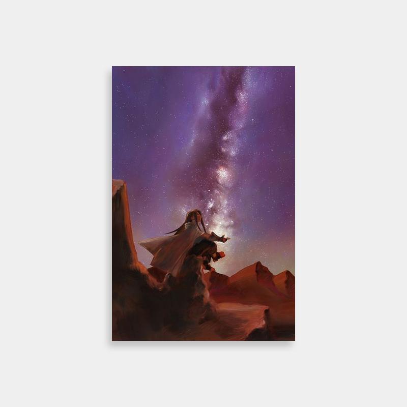 Hao Asakura Shaman King Stargazing Poster - Anime Mountain Art