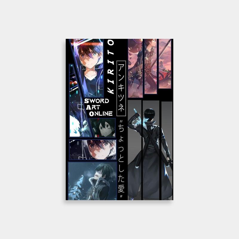 Kirito Sword Art Online Poster - Anime Characters with Swords