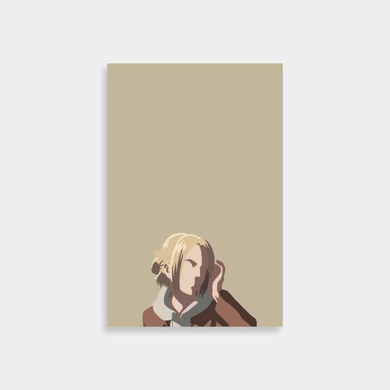 Annie Leonhart Attack on Titan Poster - Intense Anime Art Print