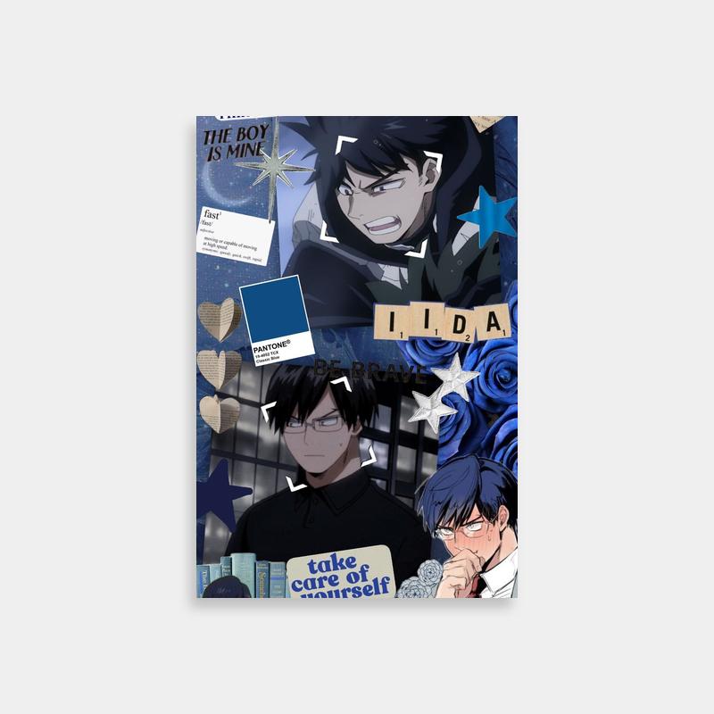 Tenya Iida My Hero Academia Blue Hair Duo Poster - Anime Mic Art