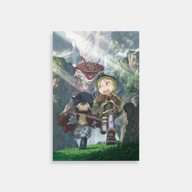 Made in Abyss Reg Poster - Two Characters & Mountain Scene