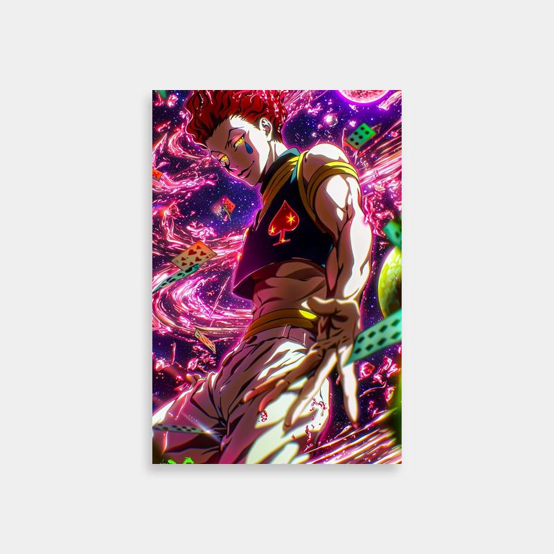 Hisoka Hunter x Hunter Wall Art - Cosmic Anime Character Design