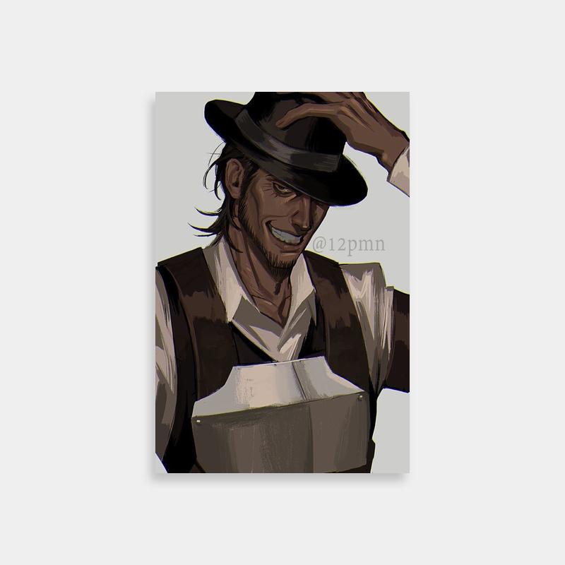Kenny Ackerman Attack on Titan Hat & Vest Character Art