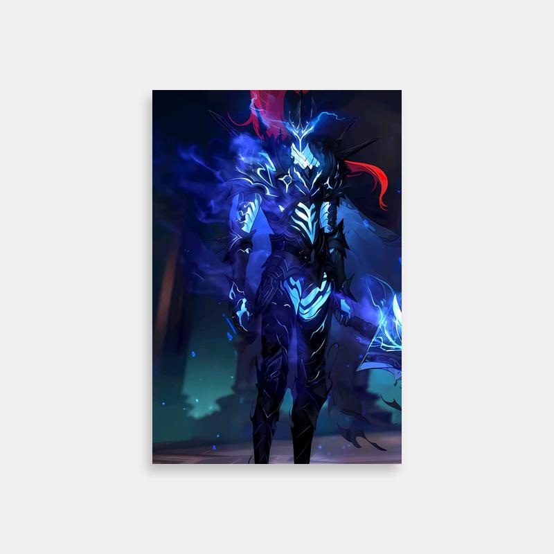 Igris Solo Leveling Poster - Red-Haired Anime Character Art