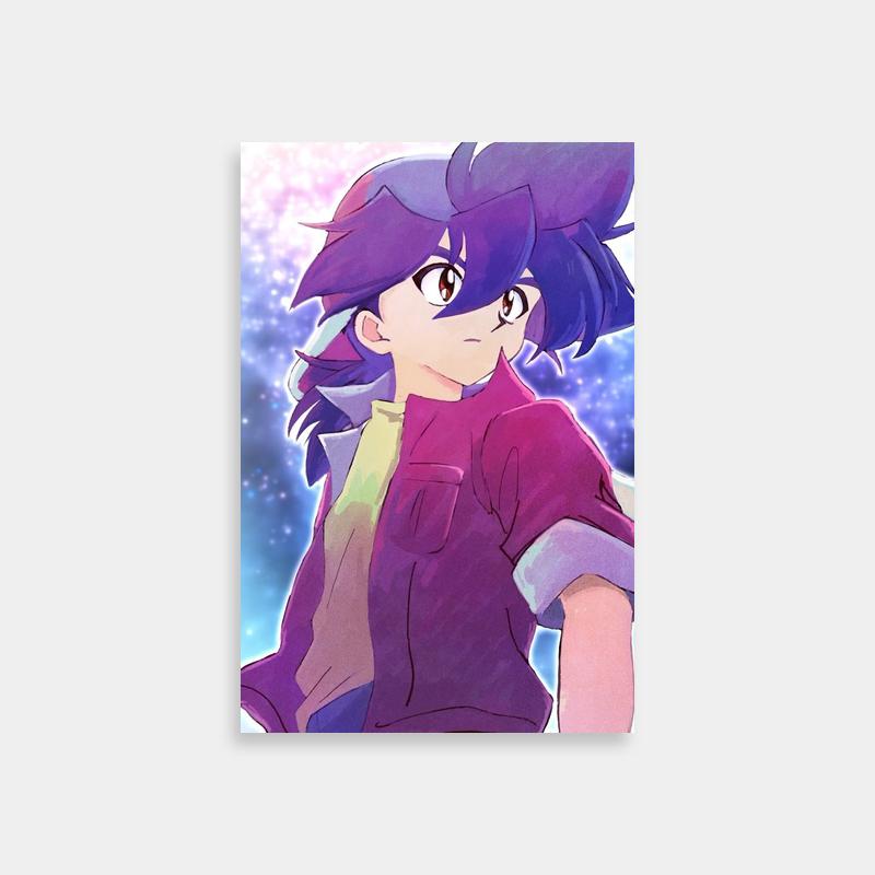 Tyson Granger Starry Background Beyblade Poster