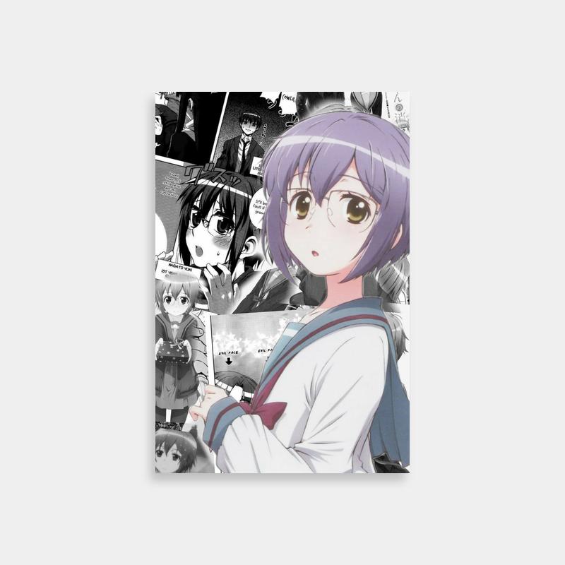 Yuki Nagato Haruhi Suzumiya Poster - Purple-Haired Character
