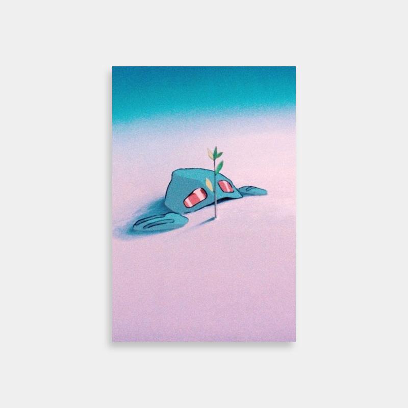 Nausicaa Cartoon Character Plant Growth Art - Anime Print