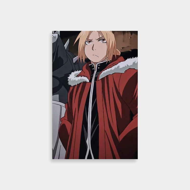 Alphonse Elric Fullmetal Alchemist Anime Poster - Blonde in Red Coat