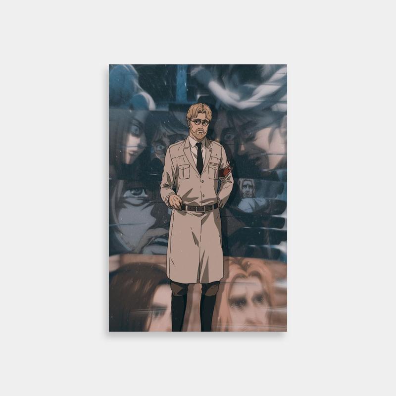 Zeke Yeager Attack on Titan Poster - Trench Coat Character