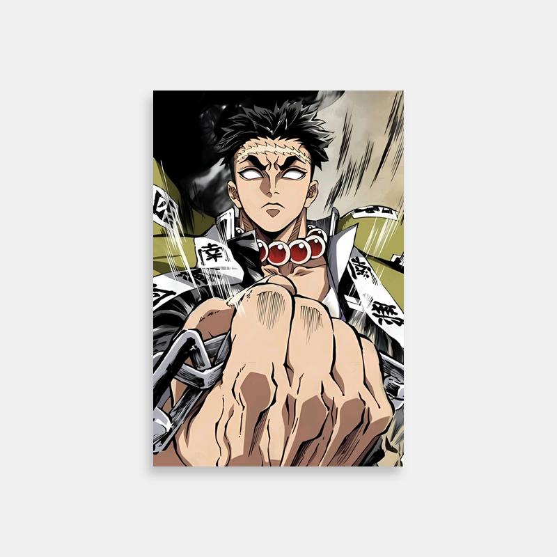 Gyomei Himejima Demon Slayer Arm Hold Art Print