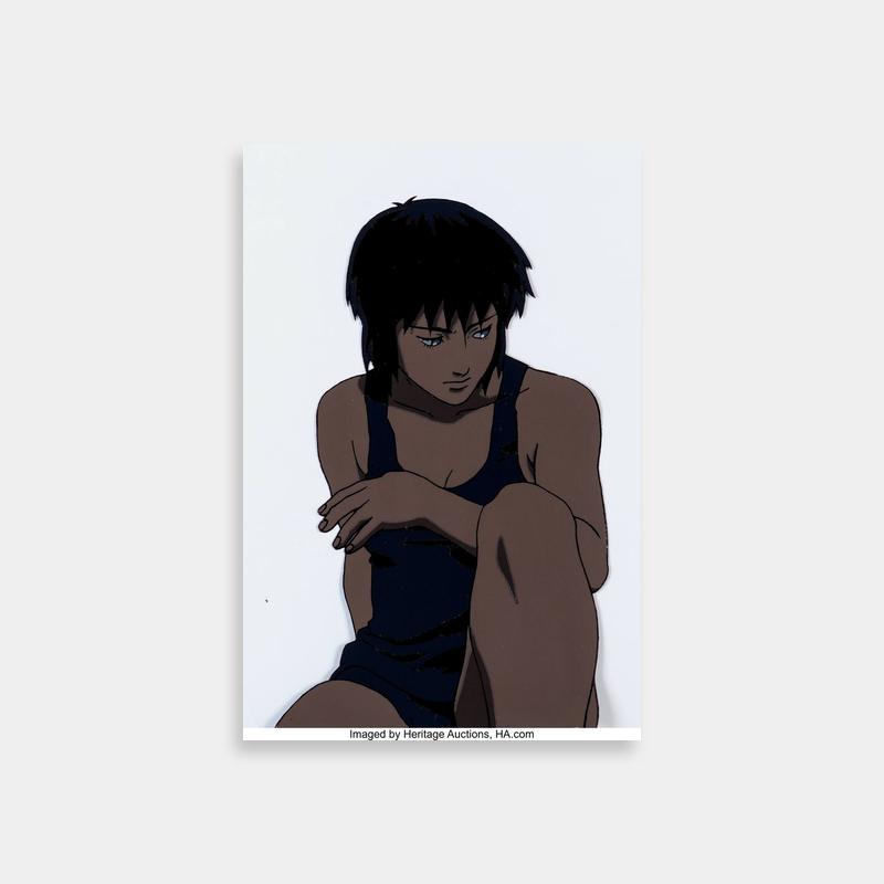 Major Motoko Kusanagi Ghost in the Shell Anime Art - Intense Cybernetic Character