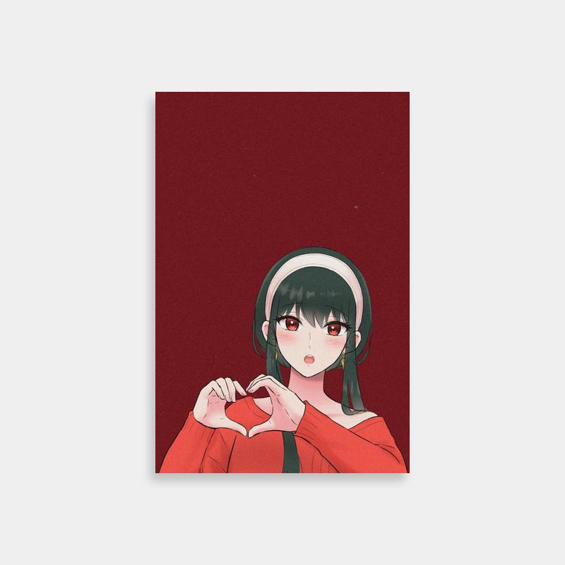 Yor Forger Spy x Family Anime Poster - Red & Cute Manga Art