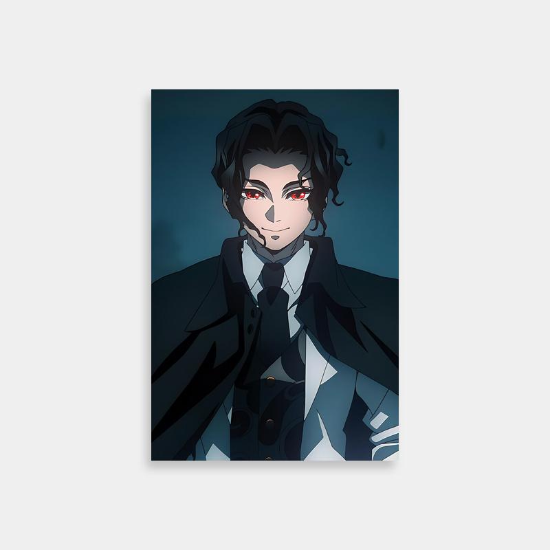 Muzan Kibutsuji Dark Background Poster