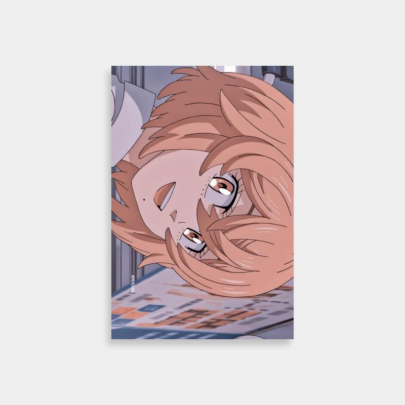 Tokyo Revengers Hinata Tachibana Upside Down Poster - Blonde Hair Anime Art