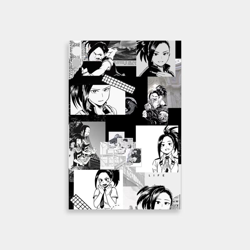 Black & White My Hero Academia Art Print - Momo Yaoyorozu