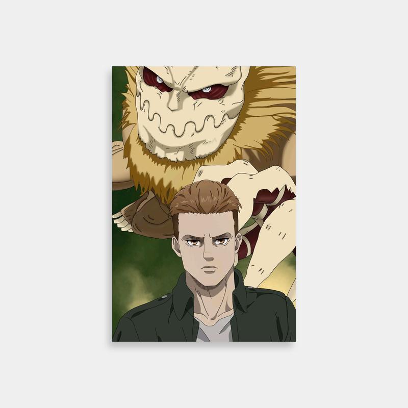 Porco Galliard Attack on Titan Character Art - Demon Face Print