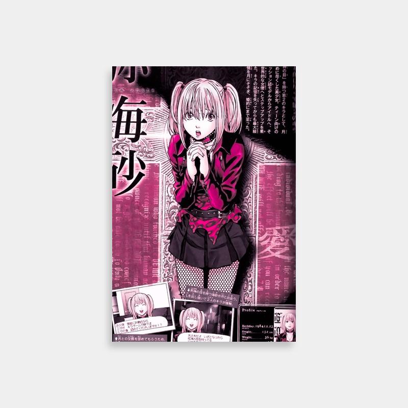 Misa Amane Death Note Art - Pink Hair & Micro Illustration