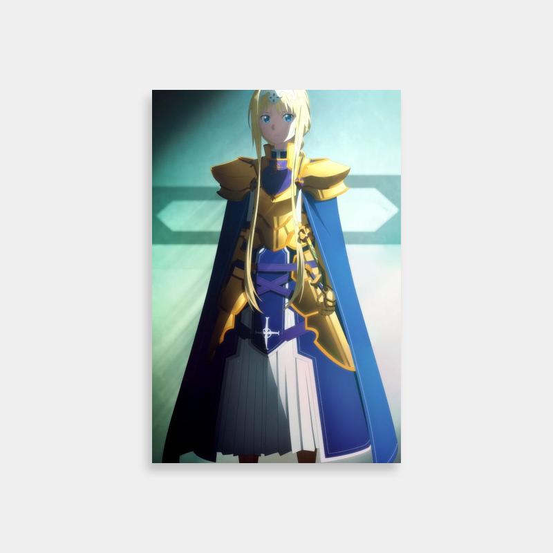 Alice Zuberg with Blue Cape - Sword Art Online Character Poster