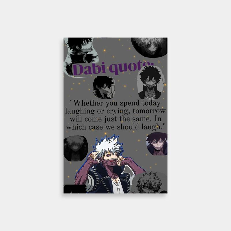 Dabi My Hero Academia Poster - Anime Wall Art for Fans