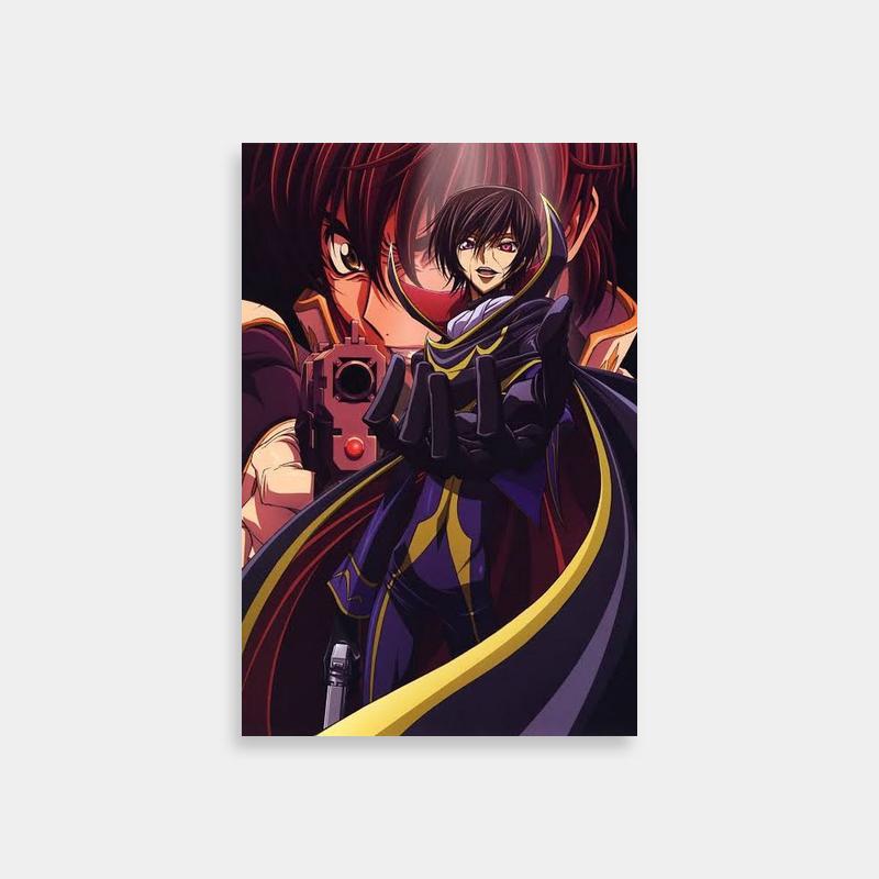 Suzaku Kururugi Code Geass Poster - Lelouch & Suzaku Sunset Art
