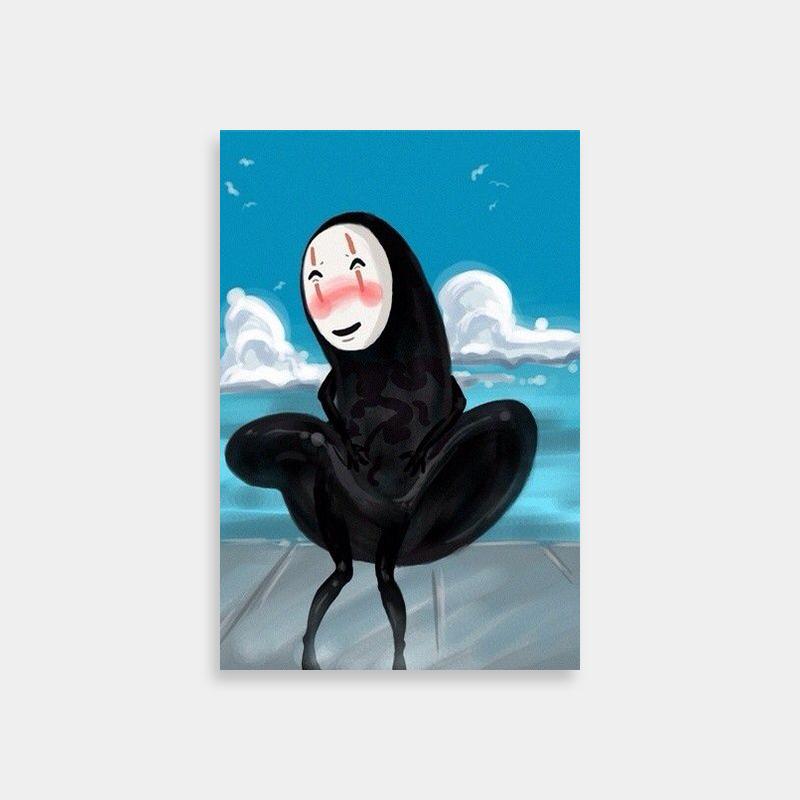 Yubaba Spirited Away Poster - Anime Character Sitting on the Ground