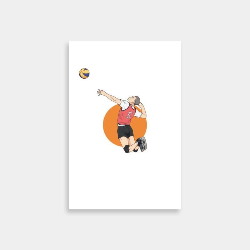 Tanaka Ryuunosuke Haikyuu Volleyball Poster - Dynamic Spike Art