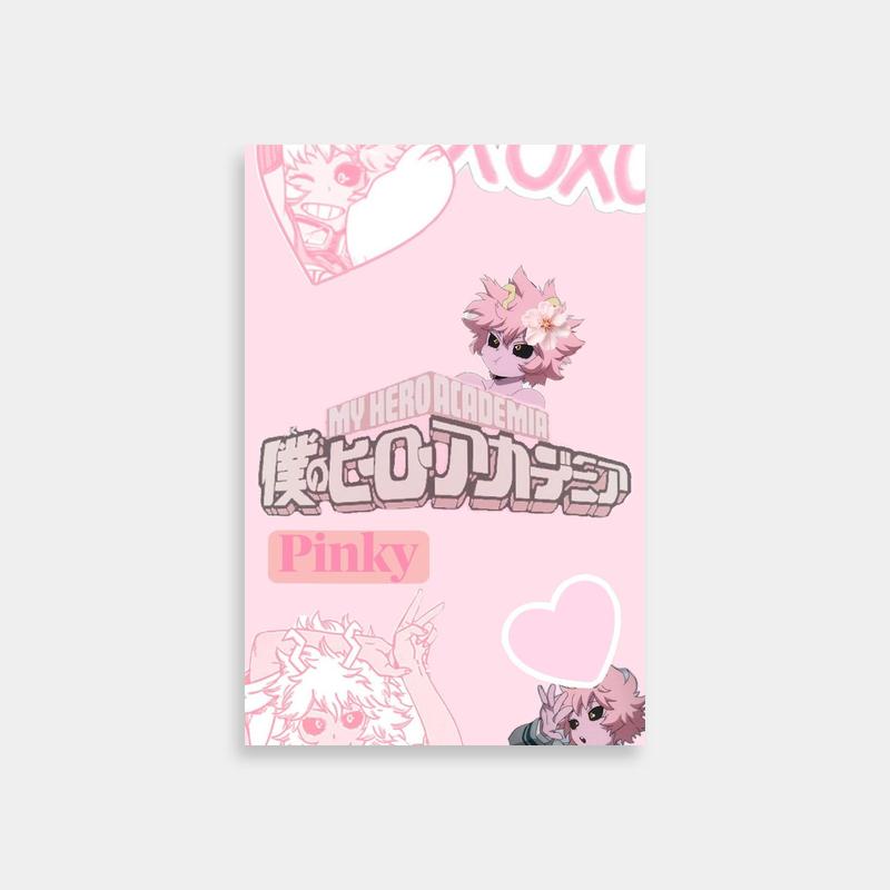 Mina Ashido & Friends Holding Heart Poster - My Hero Academia Art