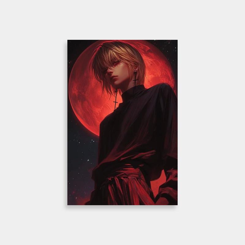 Kurapika Under Red Moonlight - Hunter x Hunter Wall Decor