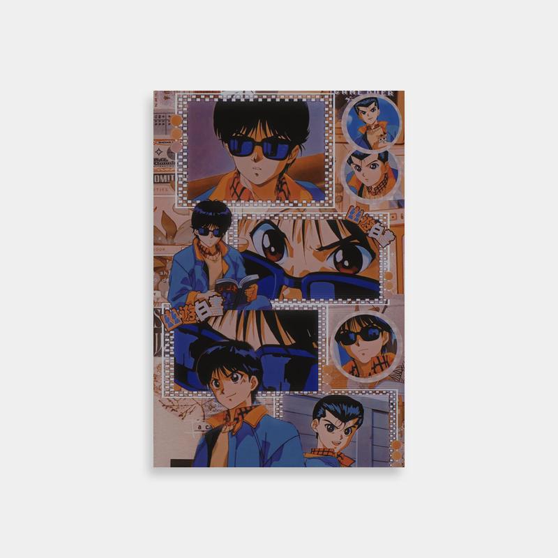 Yu Yu Hakusho Stamps Poster - Anime Characters Collectible Art