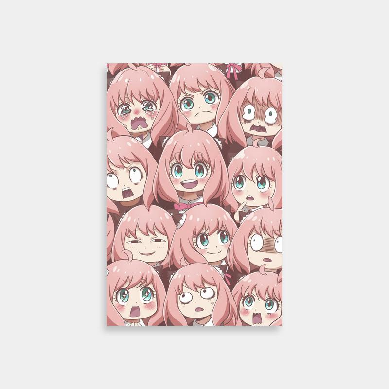 Anya Forger Spy x Family Anime Poster - Pink-Haired Characters Collection