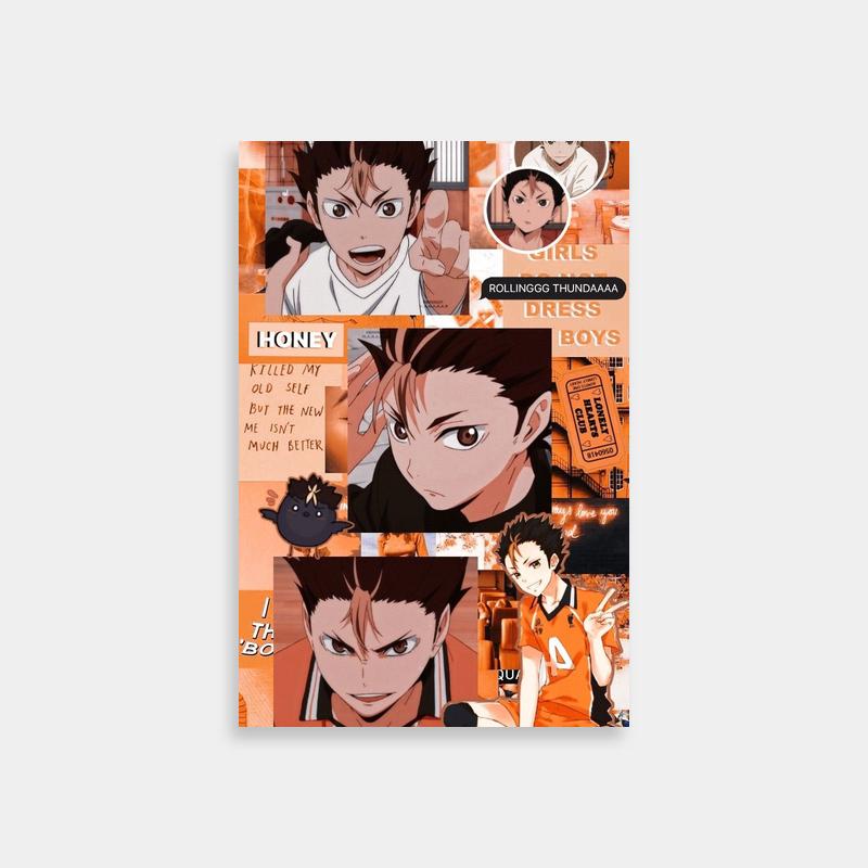 The Many Faces of Nishinoya Yuu - Haikyuu Anime Poster