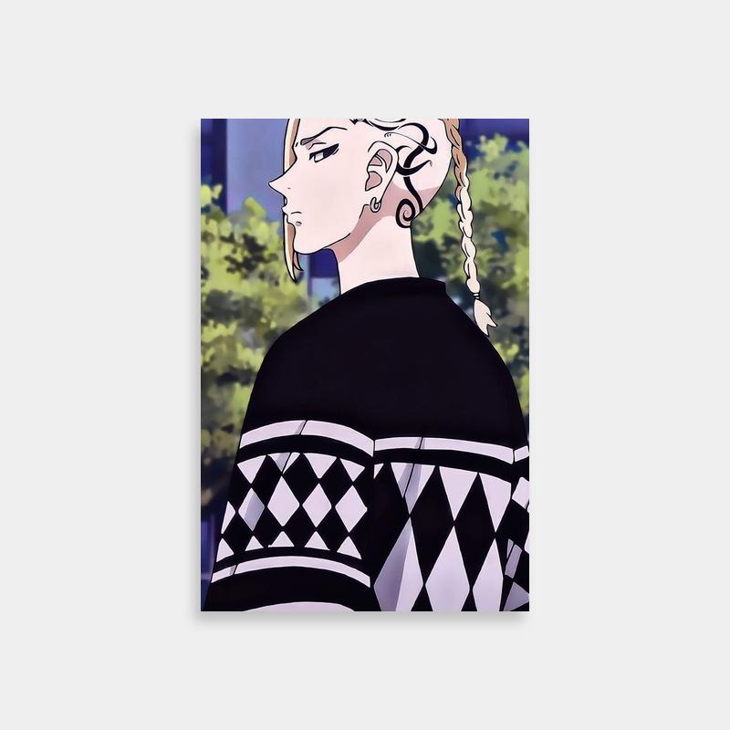 Tokyo Revengers Draken Anime Poster - Checkered Shirt