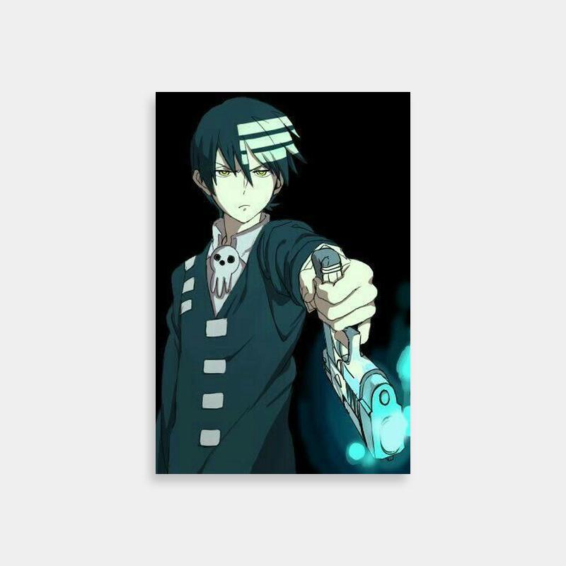 Death The Kid Twin Pistol Poster - Soul Eater Anime Art