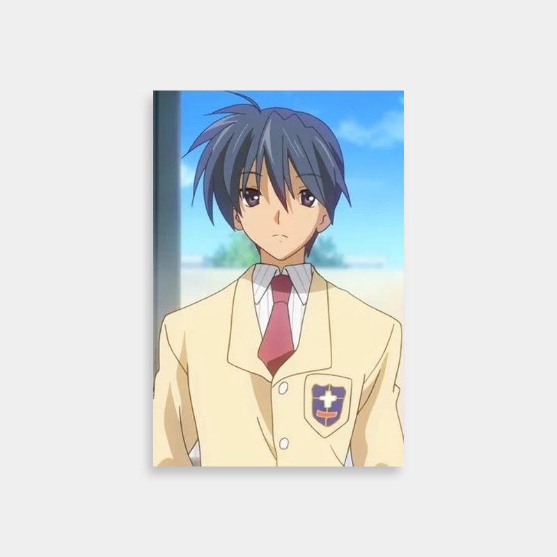 Tomoya Okazaki Clannad Poster - Suit and Tie by Window