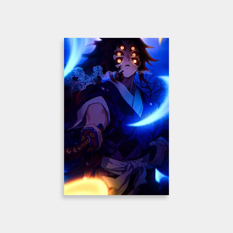 Kokushibo Demon Slayer Wall Art - Upper Moon Demon Print