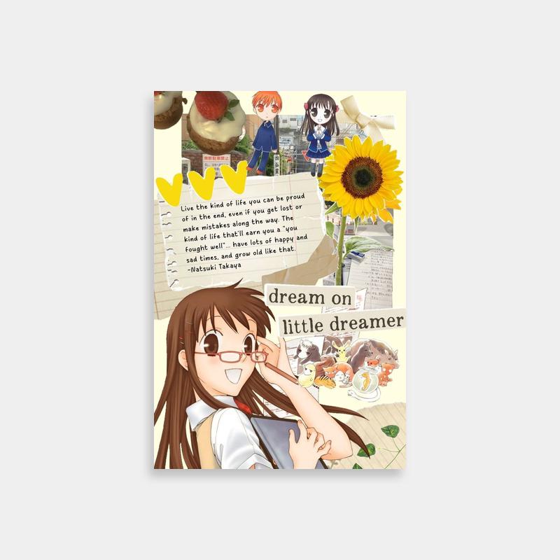 Tohru Honda Fruits Basket Art Print - Shoujo Anime Quote Poster