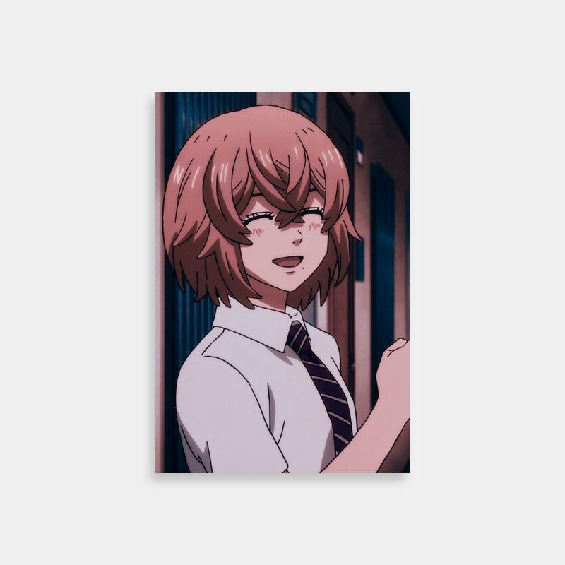 Hinata Tachibana Tokyo Revengers Poster - Red Hair Anime Character Art