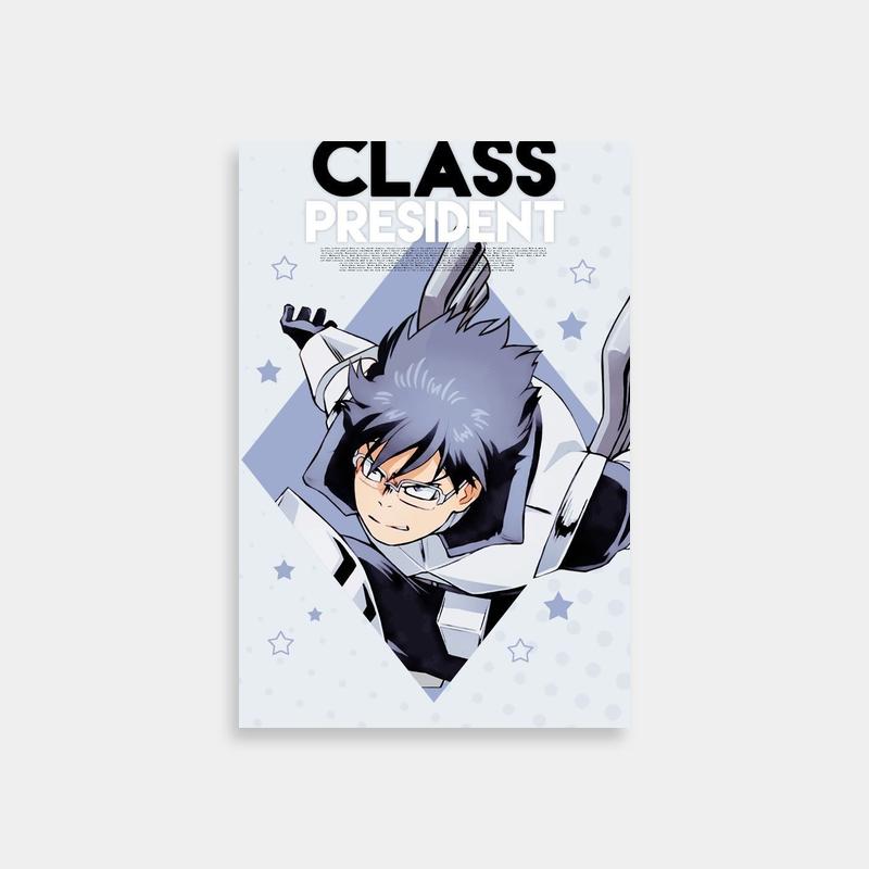 Tenya Iida My Hero Academia Starry Sky Poster - Flying Anime Art