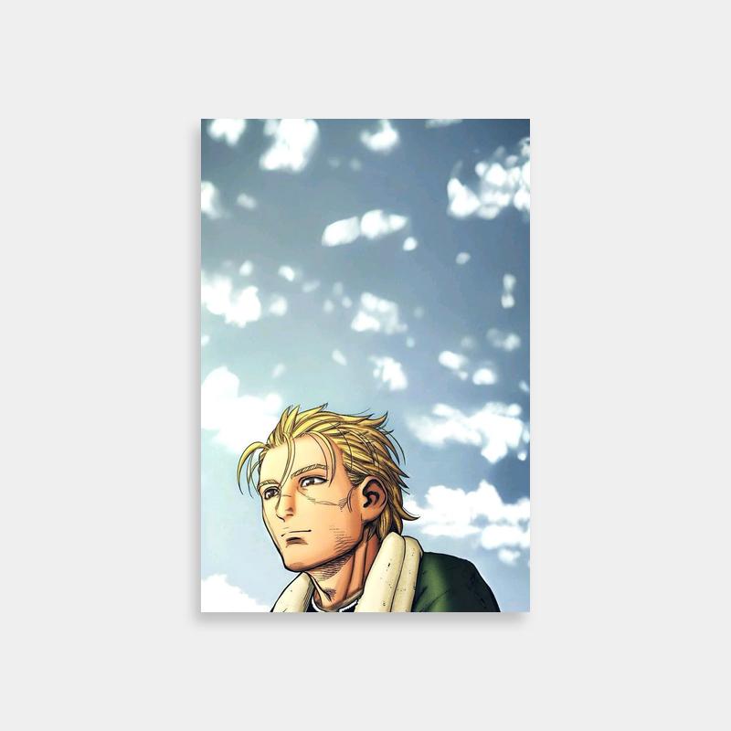 Thorfinn Vinland Saga Anime Poster - Blonde Warrior Art