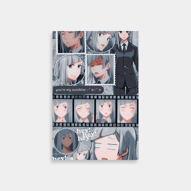 Kasumi Miwa Jujutsu Kaisen Poster - Anime Characters with Different Expressions